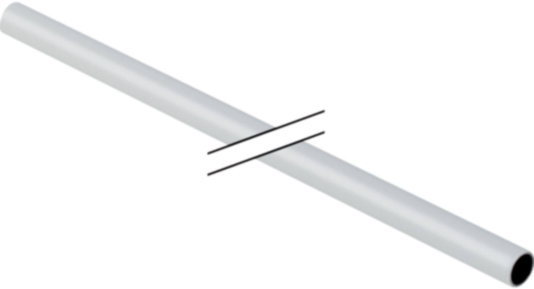 C-Stahlrohre umm. weiss 42 x 1.5mm 19207 Stangen à 6m - Mapress-Heizungs-Rohre C-Stahl