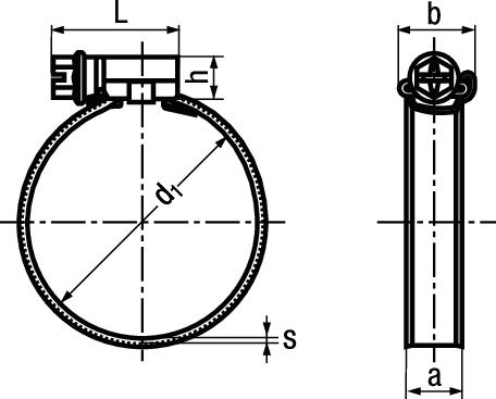 MIKALOR ASFA-S W1 St vz BN20565 DIN3017 Ø 100 - 120 - Schläuche, Schlauchbriden