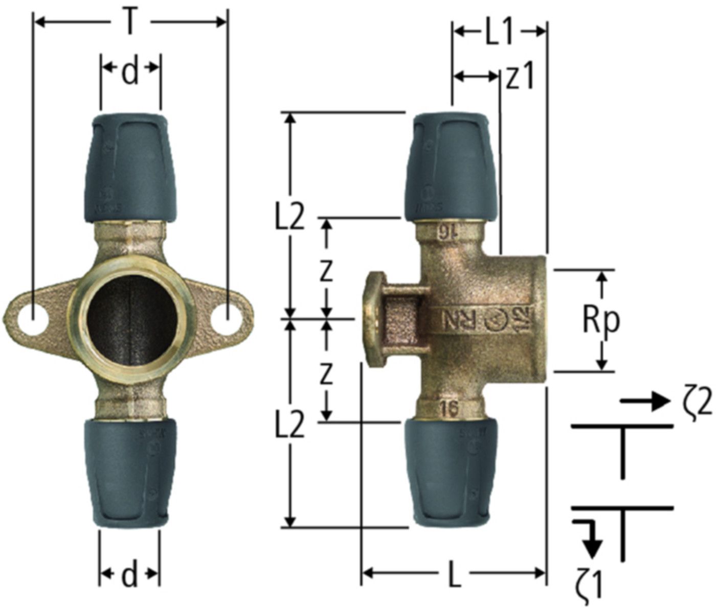 T-Stücke NUSSBAUM Optiflex-Profix