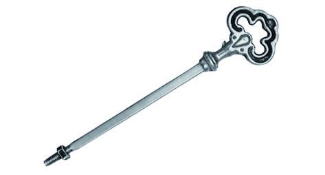 Ofenrohrschlüssel mit Gewinde und Mutter