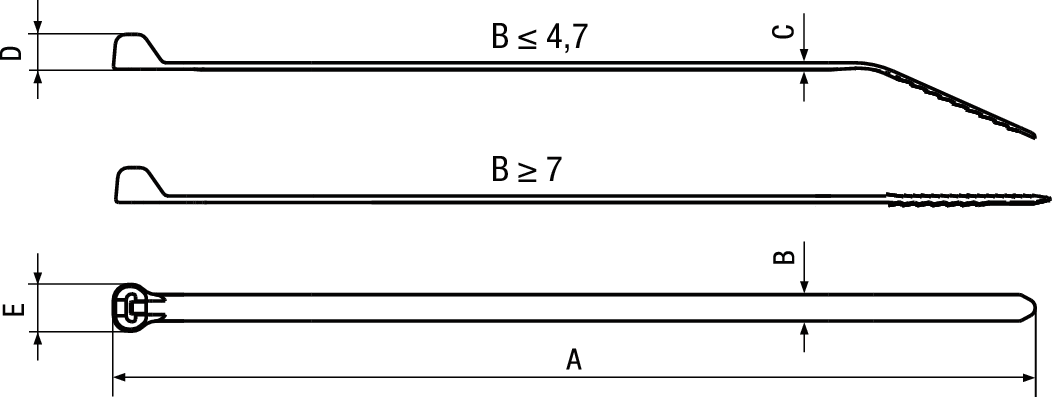 Kabelbinder DOME-TOP® I natur BN20284 BT4I-M/3,6x363 - Kabelbinder PA