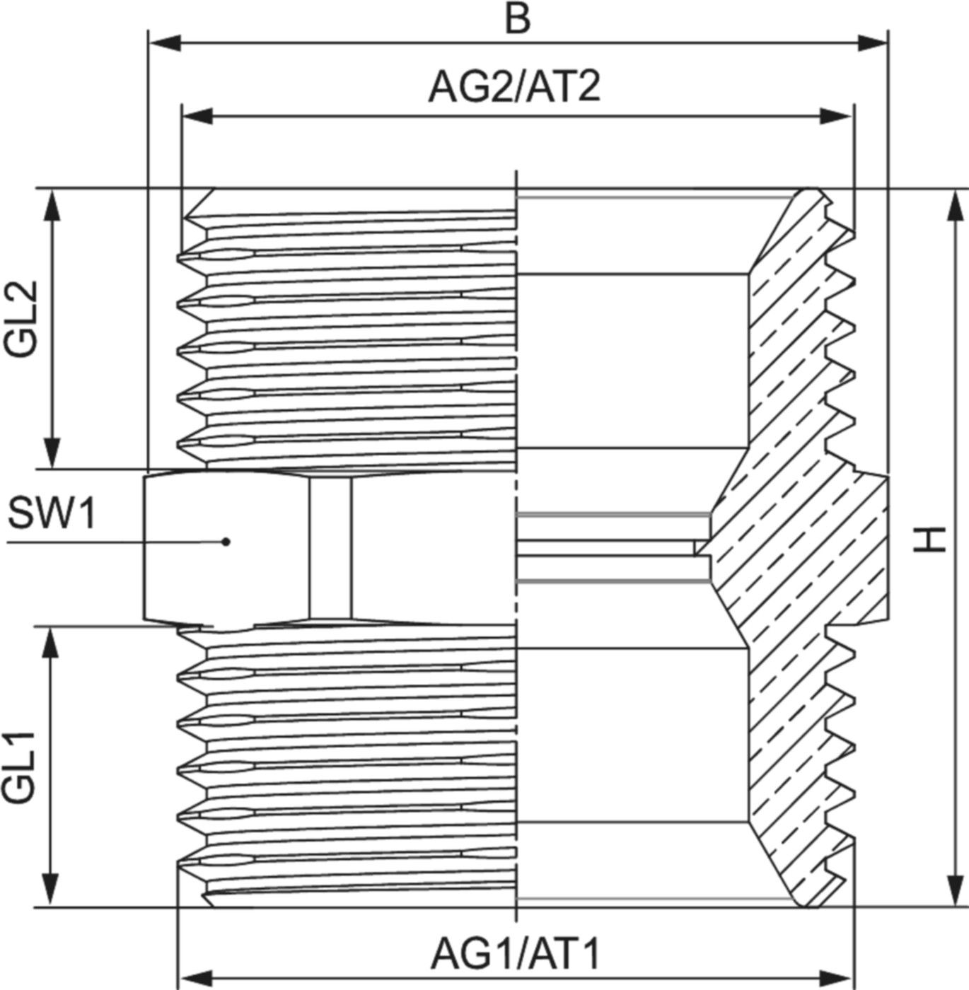 Kupplungsnippel f/MKV EK G 3/4" 2 253 3434 01 - Hummel Programm