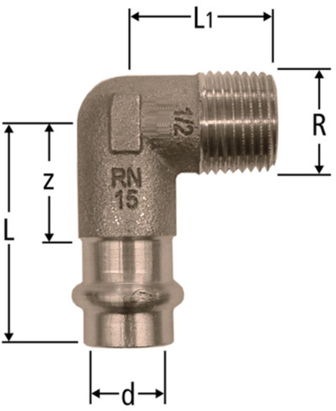 Übergangswinkel NUSSBAUM Optipress-Aquaplus