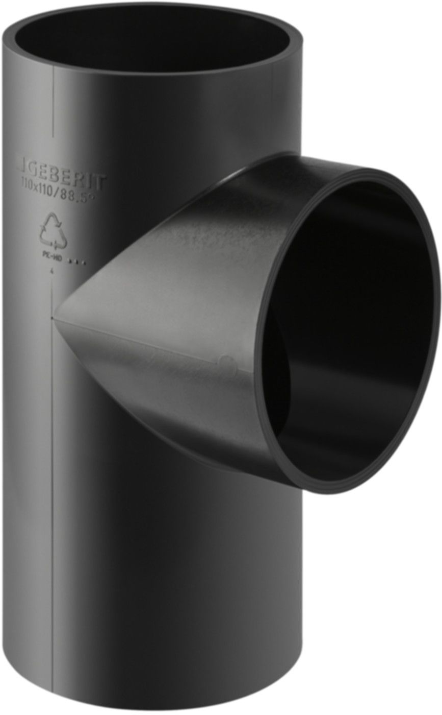 Abzweig 88,5° d 63/ 50mm 364.162.16.1 - Geberit-PE-Formstücke