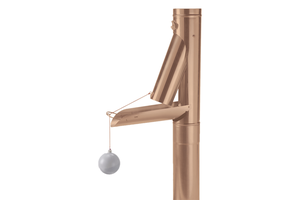 Wasserfalle mit Schwimmer 75 mm - Kupfer Spenglereihalbfabrikate