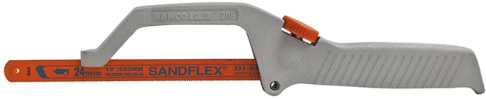 BAHCO Metallsäge, Mini L= 250mm, inkl. Bimetall-Blatt, 208 - Sägen