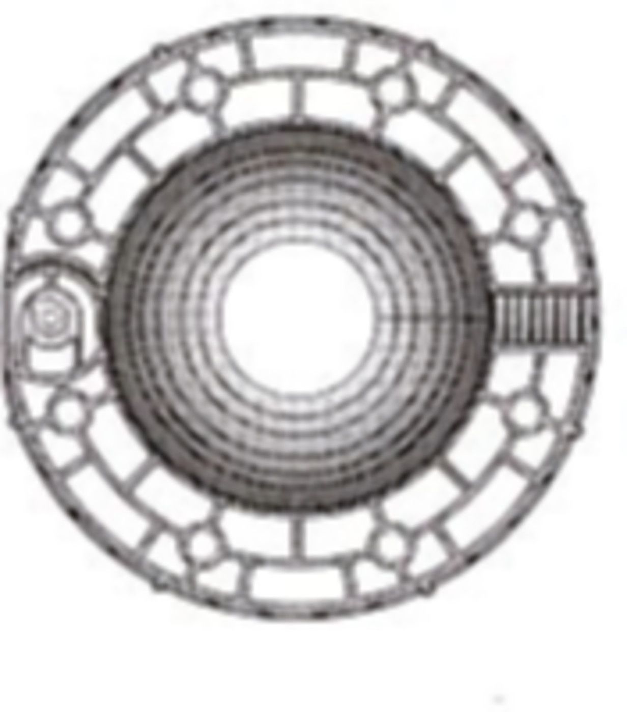 Dichteinsatz DN 200 aufklappbar Nr.1012 für Rohre 50-125mm - RDS-Mauerdurchführung