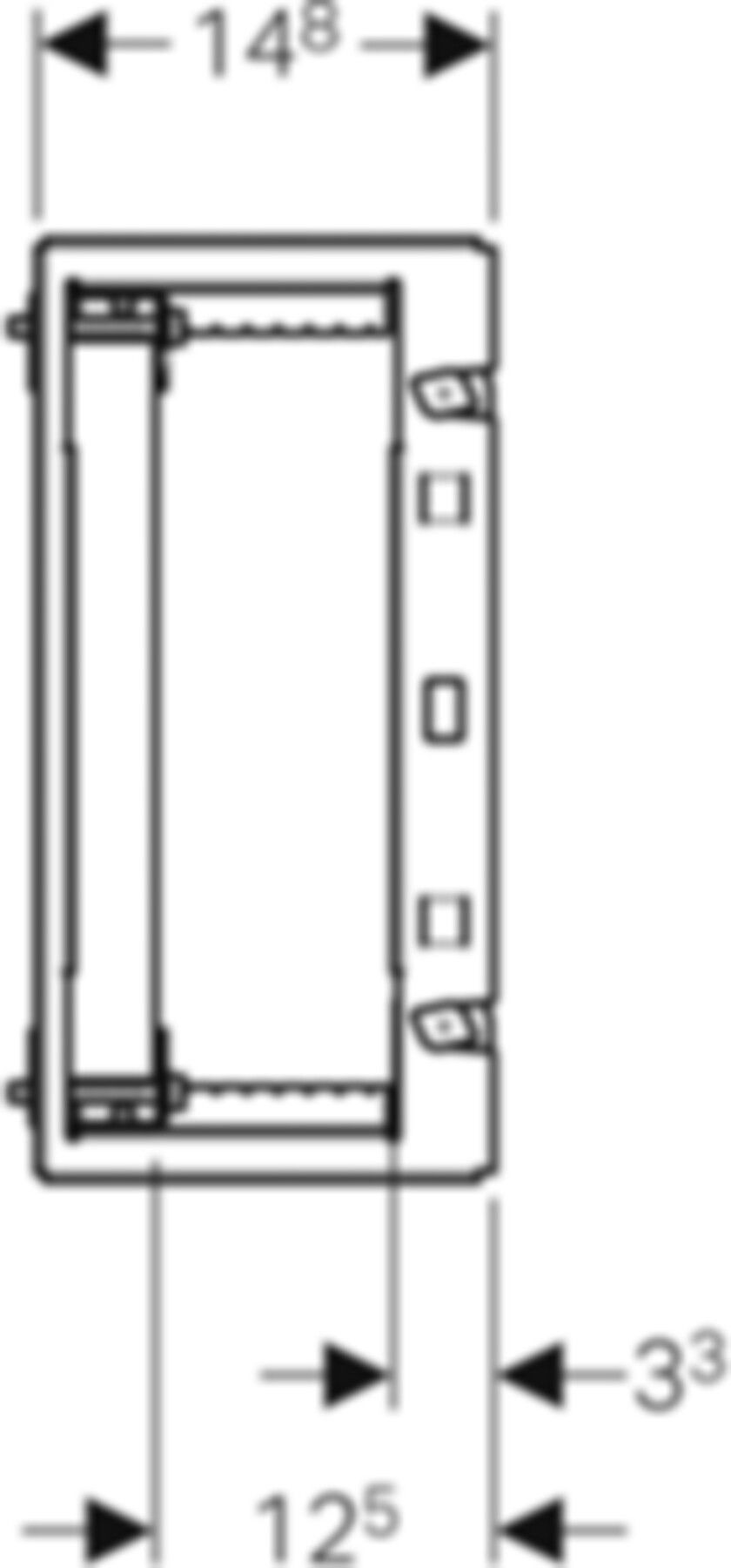 Unterputz Montageplatte universell 30.5 x 41.7 x 14.8cm, nicht brennbar 461.139.00.1 - Geberit-GIS