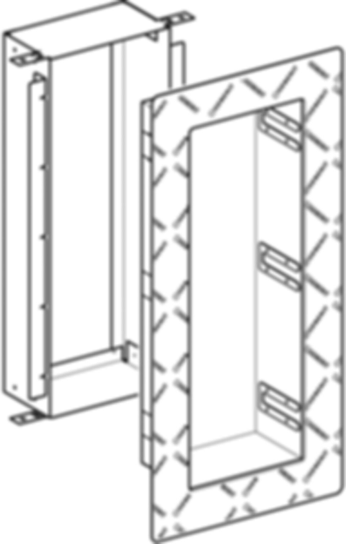 Nischenablagebox 461.790.00.1 mit Einlegeböden - Geberit-GIS