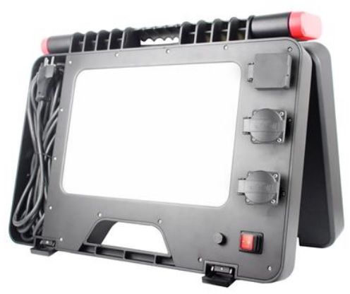 LED-Koffer Leuchte, 100W Sound, 8000 Lumen 2 Stomstecker, 1 Lautsprecher, 5m Kabel - Lampen, Leuchten