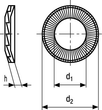NORD-LOCK X-series St ZL BN20750 M6/6,3/10,8 / NLX6 - Bossard Schrauben