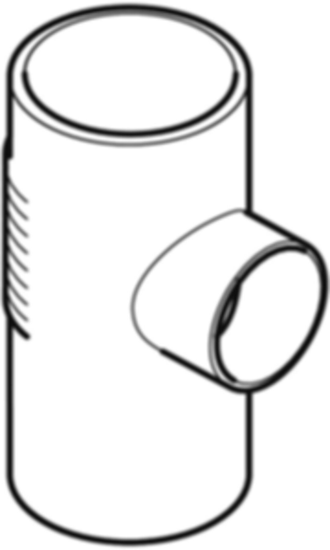 Abzweig 88,5° d 90/ 90mm 308.088.14.1 - Geberit-PE-Silent-Formstücke