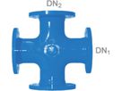 Flanschenkreuz PN 10 Fig. 2045 DN 300/300 - Von Roll Flanschenformstücke