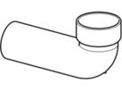 Bodenklosett-Bogen 88,5° 367.880.16.1 d 110/120mm - Geberit-PE-Formstücke