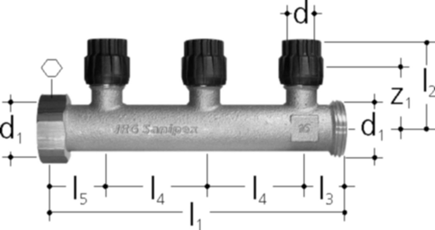 Verteiler +GF+ JRG Sanipex MT
