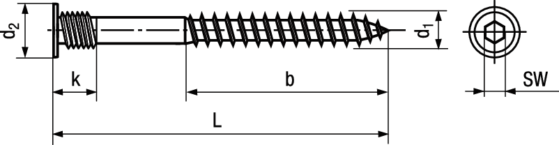 Toproc® Topfix-H mit I-6kt St vzb BN20914 Ø6x60 SW4 / 4616/04 - Bossard Schrauben