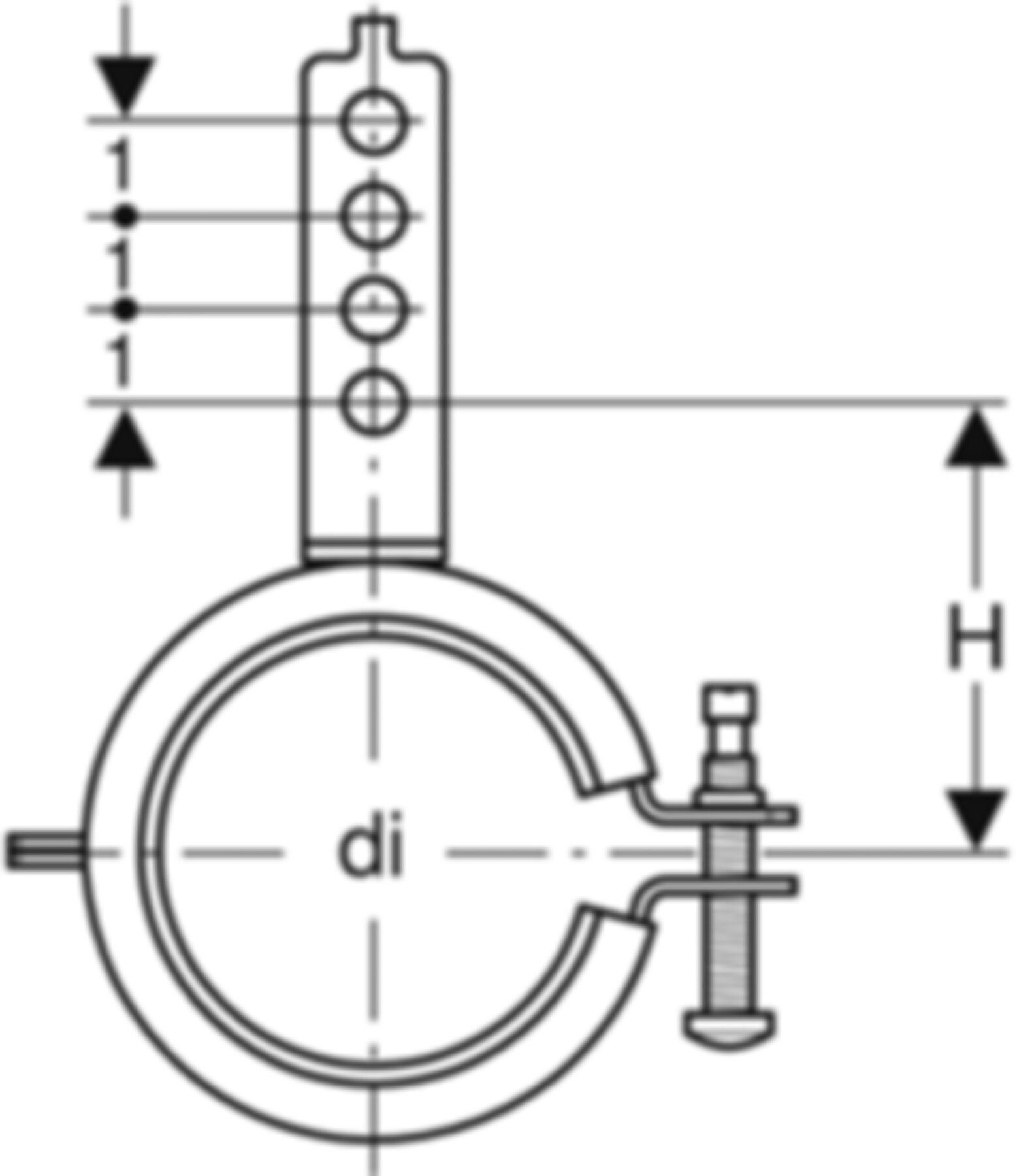 Ablaufrohrschelle mit Dämmeinlage 50-56mm 601.741.00.1 - Geberit-Push Fit-Formstücke
