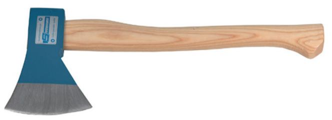 Küchenbeil 800g, L= 380mm, m. geschweiftem Stiel - Bauwerkzeuge