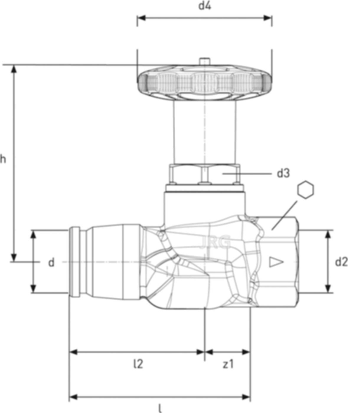 Verteiler Absperrventil G3/4"-25/32 762 102 229 (762 101 229) - GF I-Fit Formstücke + Werkzeuge