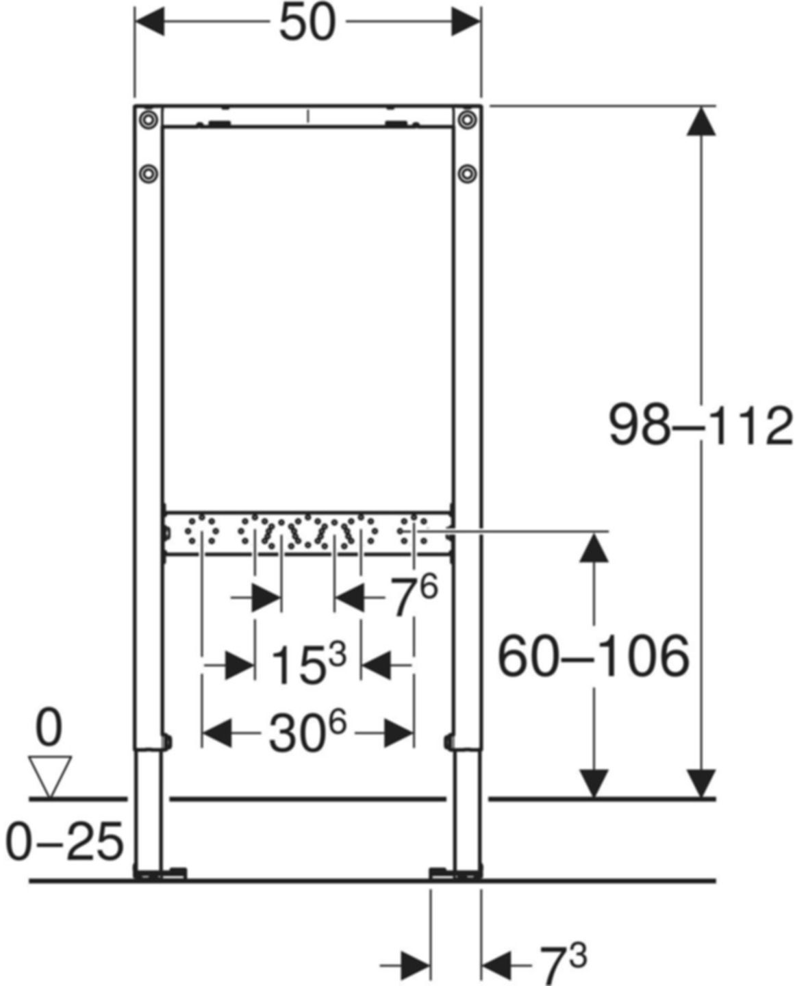 Element für Bade- und Duschenarmatur Typ 112 111.764.00.2 - Geberit-Duofix