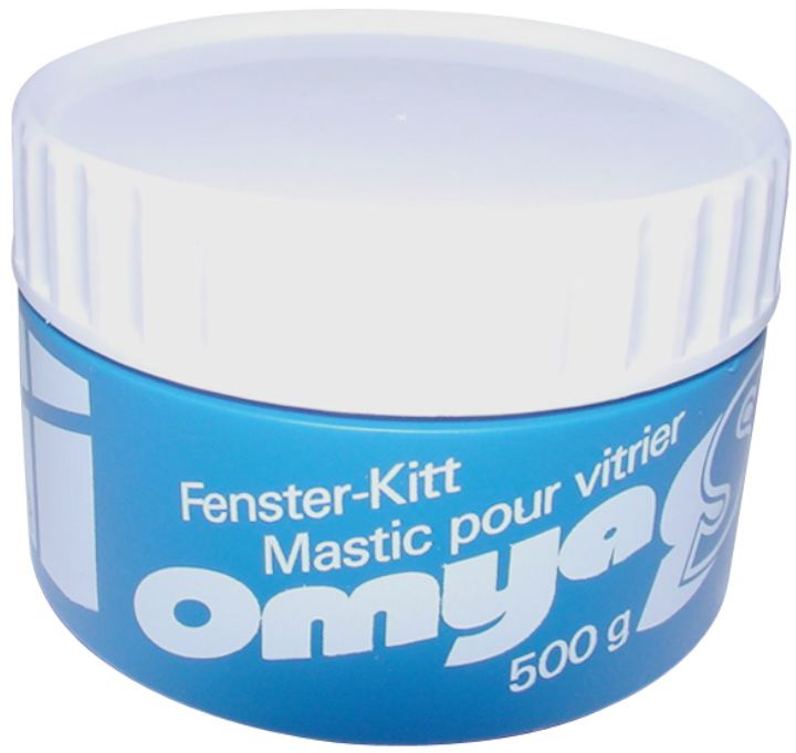 OMYA S Fensterkitt grau/beige, Dose à 0.5Kg - Kleben