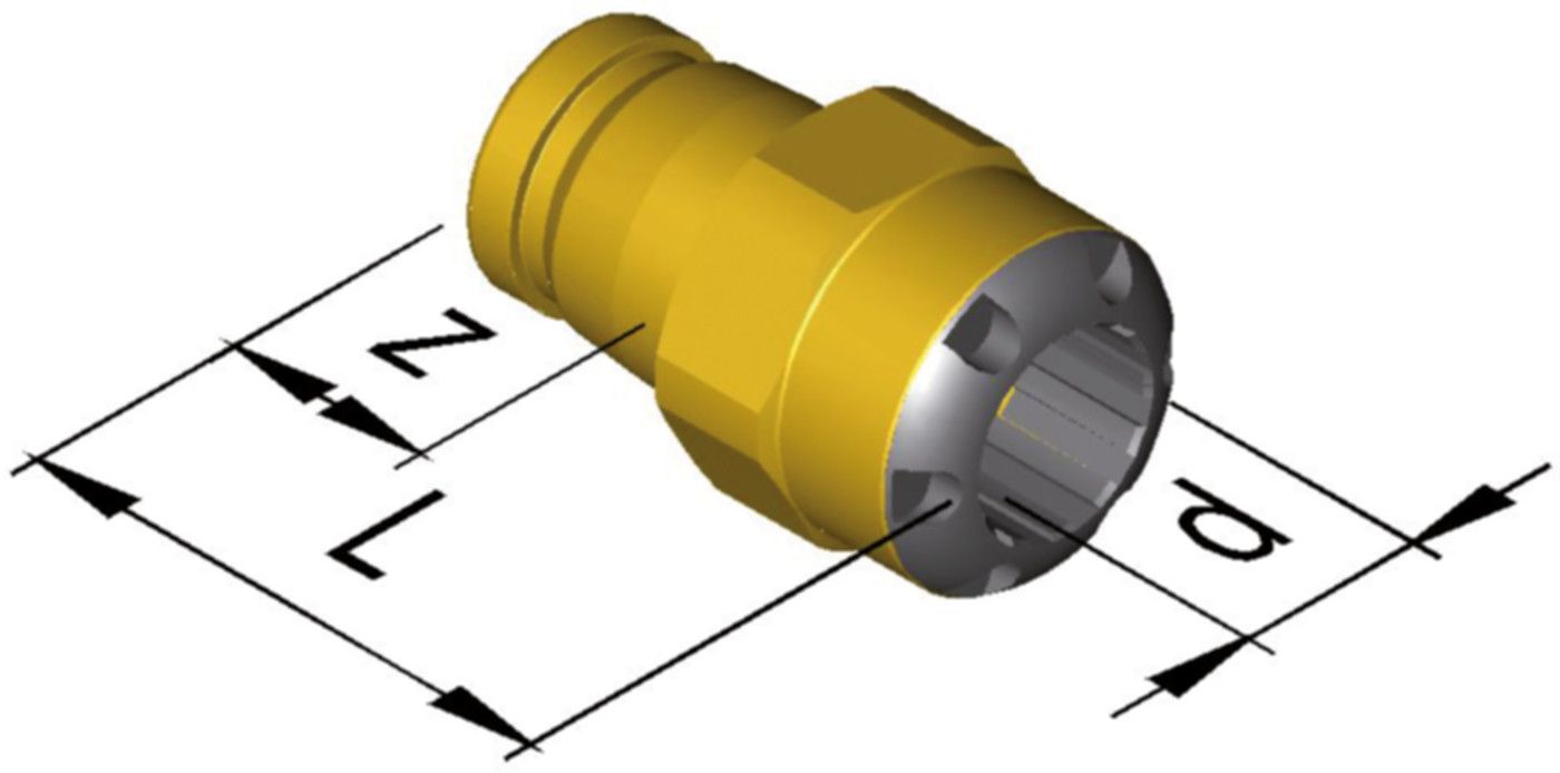 Übergang, mit iFIT Modul d 12-16/20 mm 9826i.12 - SudoFIT-Formstücke