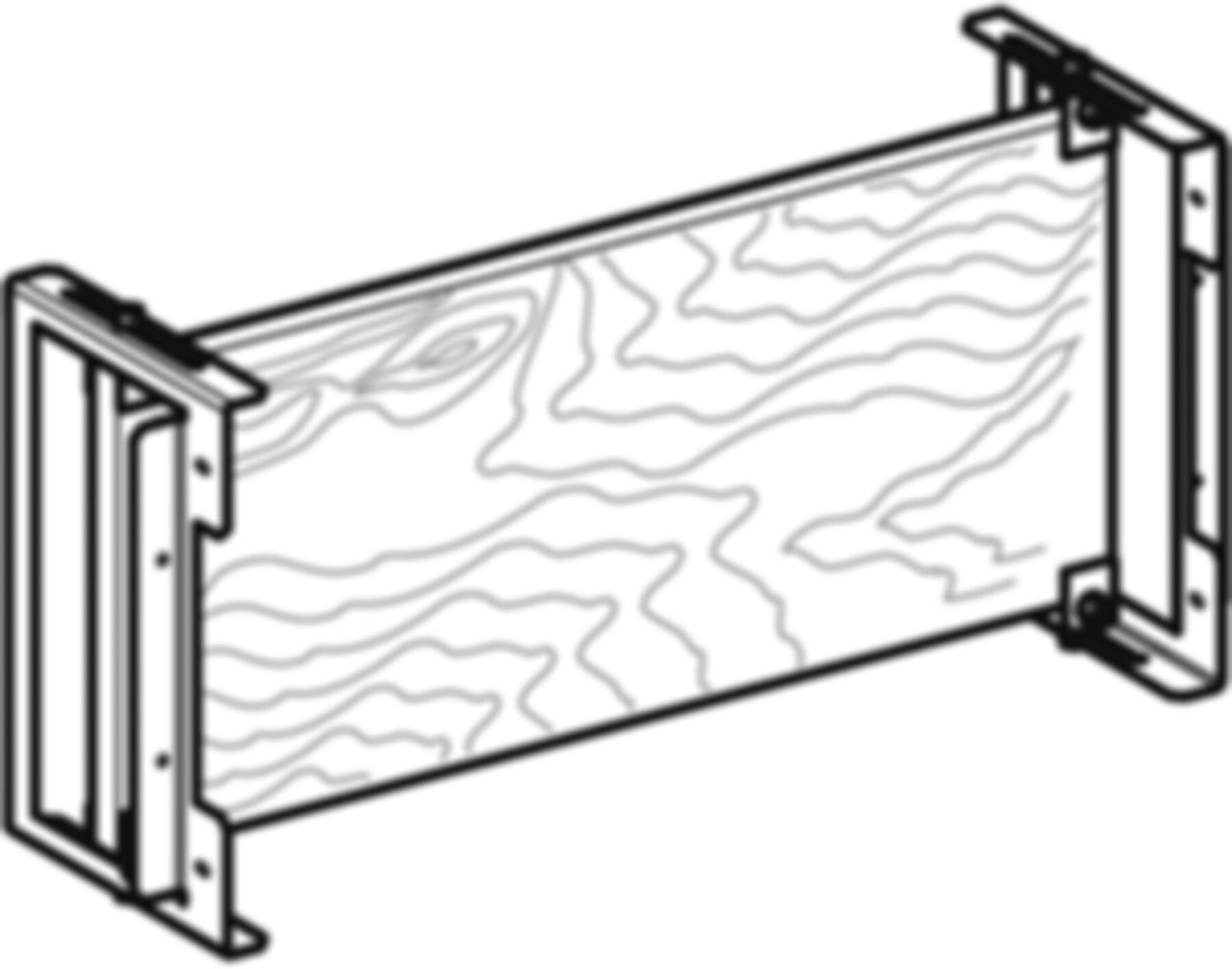Unterputz Montageplatte universell 27.5 x 60 x 15.5cm, nicht brennbar 111.789.00.1 - Geberit-Duofix