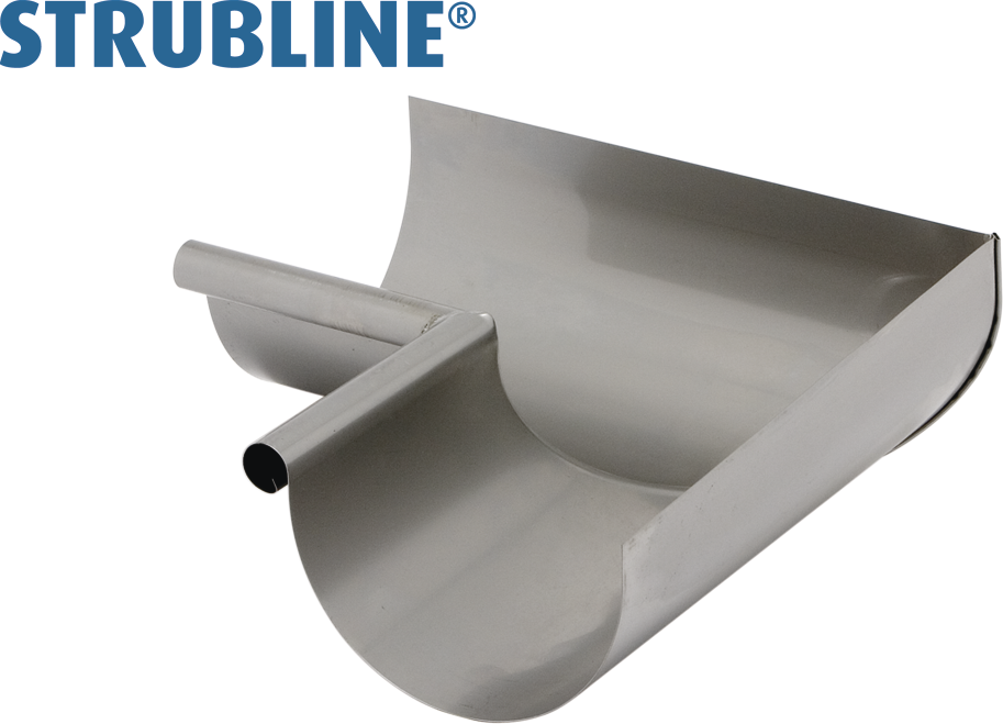 Rinnenwinkel innere 330 mm 141 gefalzt/gelötet "Strubline" - Cr-Ni Spenglereihalbfabrikate