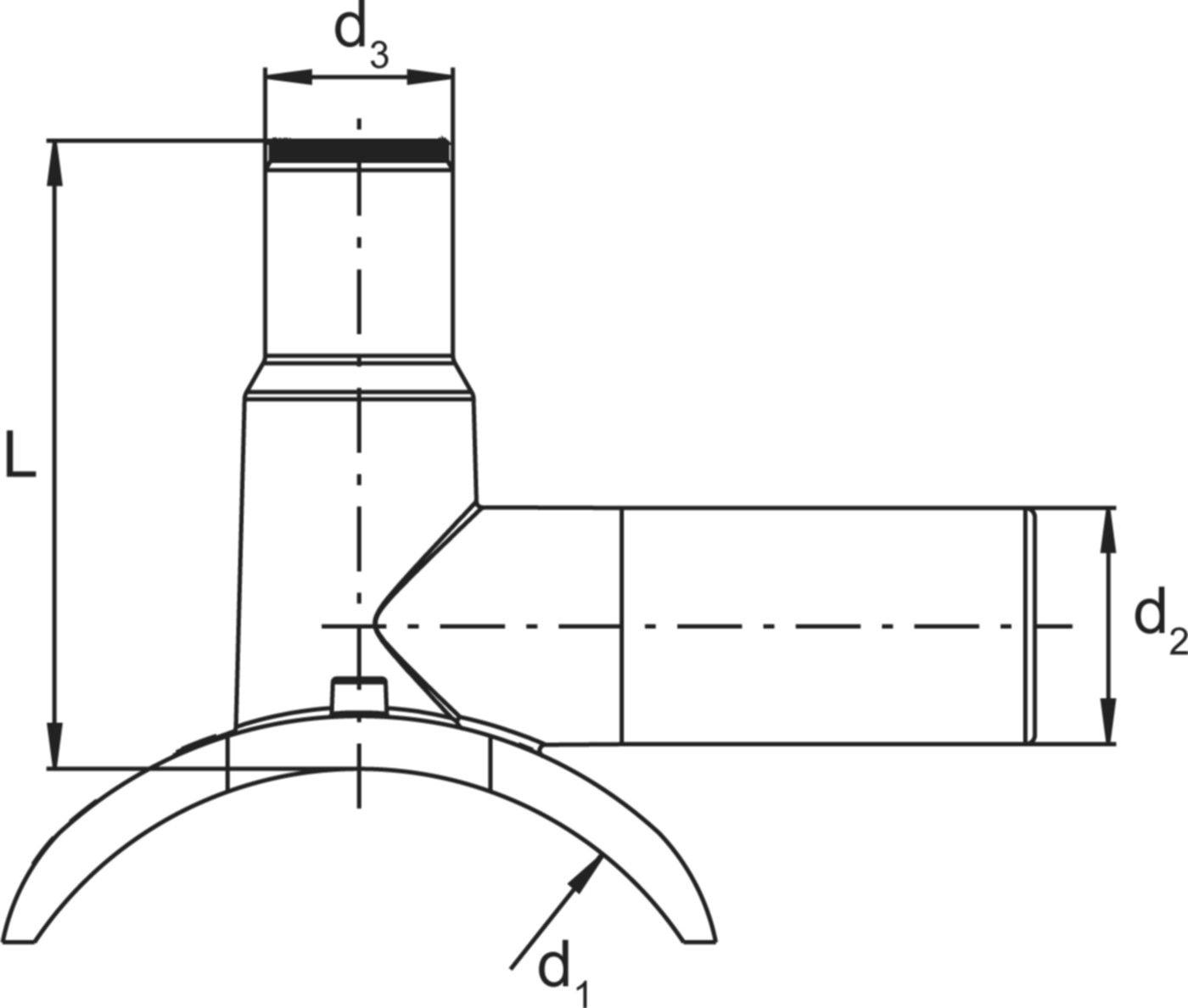 Druckanbohrarmatur Top-Loading DAA-TL d 250-315(400)/63mm 615 339 - Frialen Elektroschweissfittinge