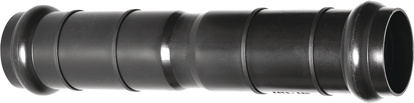 PE Swisscom Doppelmuffe NW: K55 63 x 3.6 - Riefenrohr Formstücke Typ K