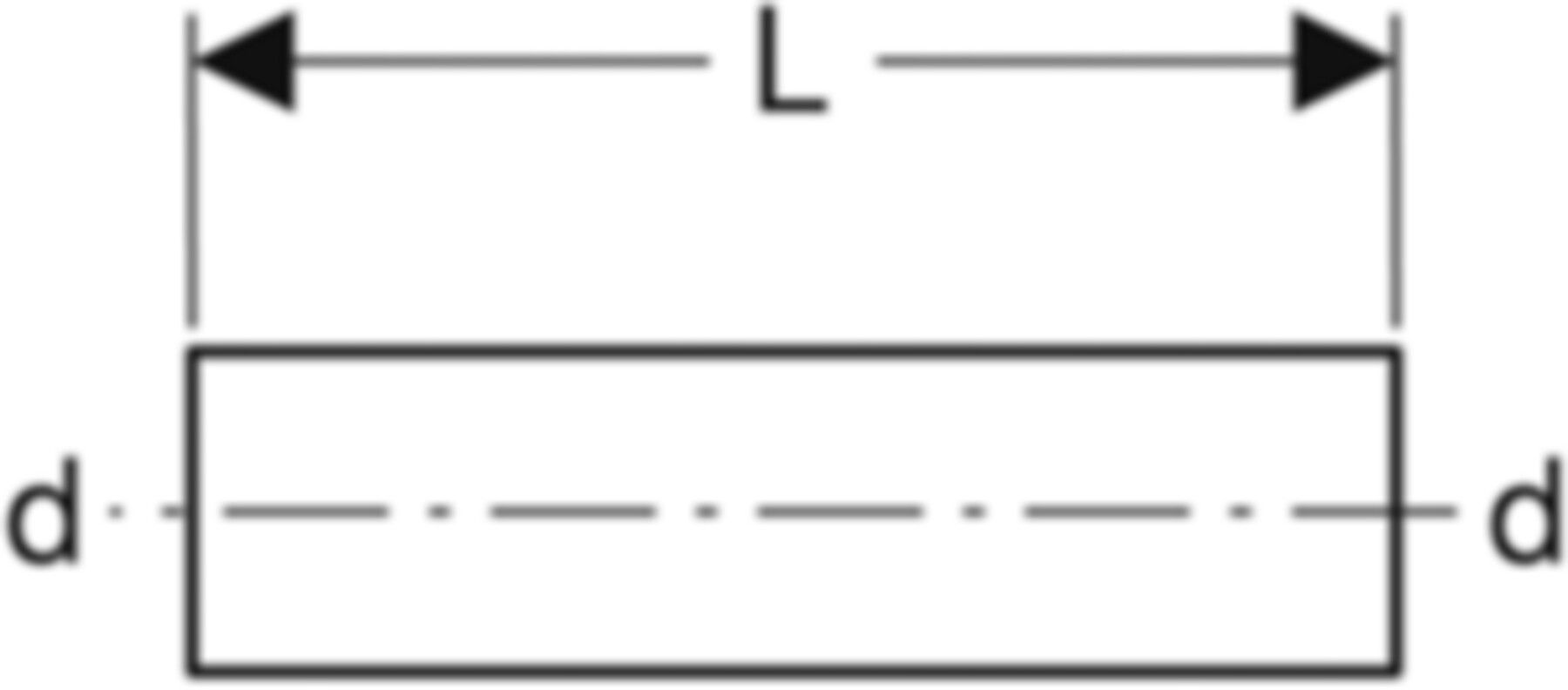 Rohrnippel Edelstahl 15 x 1.0mm 32050 - Mapress-Sanitär-Presssystem-Formstücke