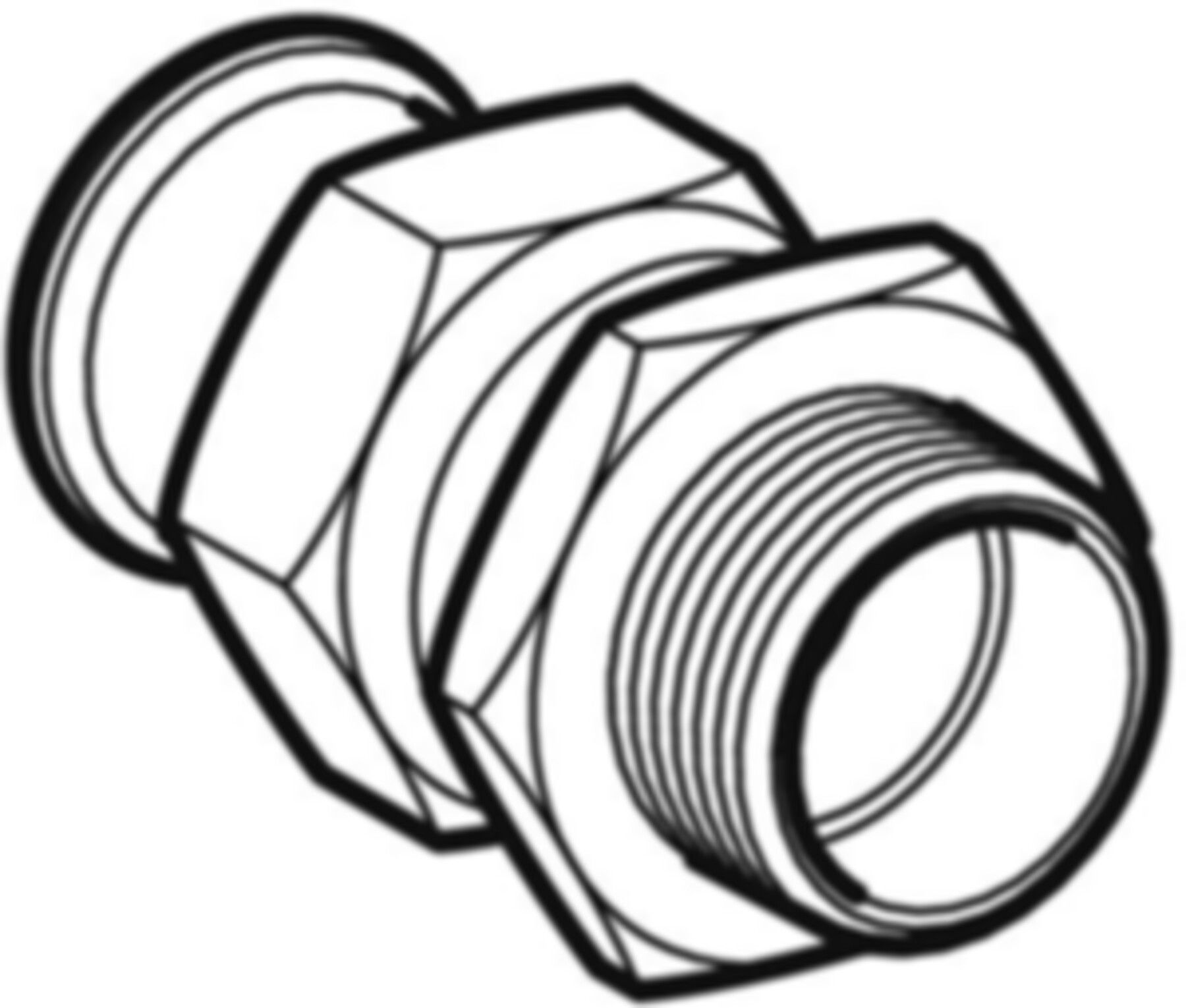 Übergang lösbar mit AG 35mm-11/4" 35338 Überwurfmutter Messing - Mapress-Sanitär-Presssystem-Formstücke