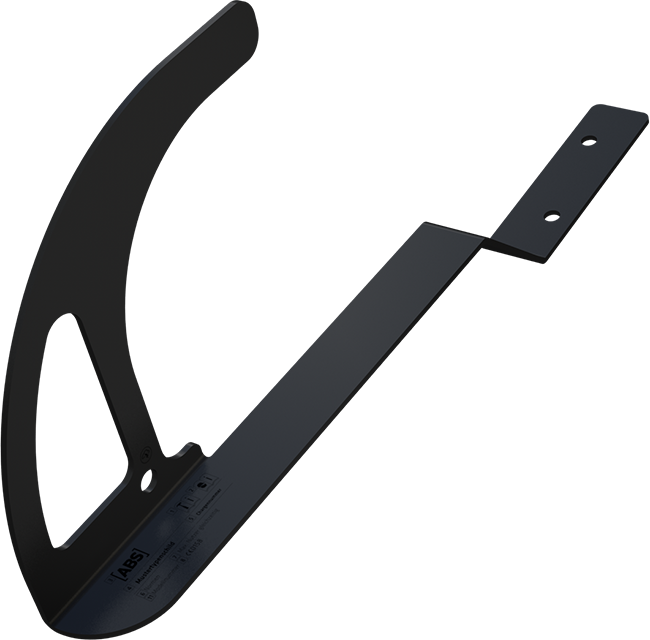 Dachhaken oben gekröpft, anthrazit DH04-VA-OG-A ABS Lock DH04-OG - ABS Absturzsicherung