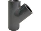T 45° egal mit 3 Muffen 110 mm 721 250 114 - GF Hart PVC-U Formstücke