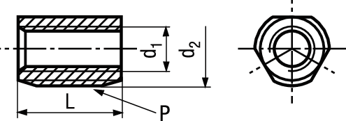Ensat® Typ 305 Messing BN1205 M6 - Bossard Schrauben