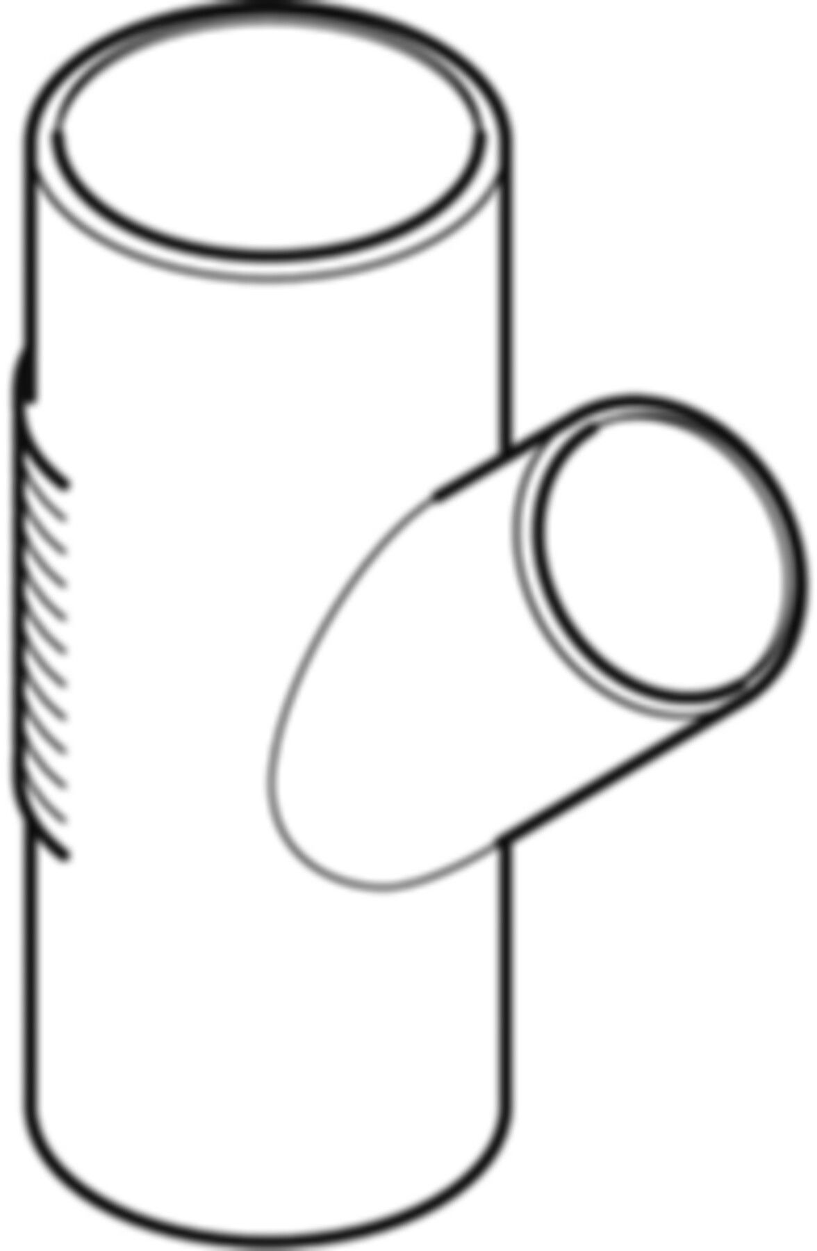 Abzweig 45° d 110/ 56mm 310.054.14.1 - Geberit-PE-Silent-Formstücke