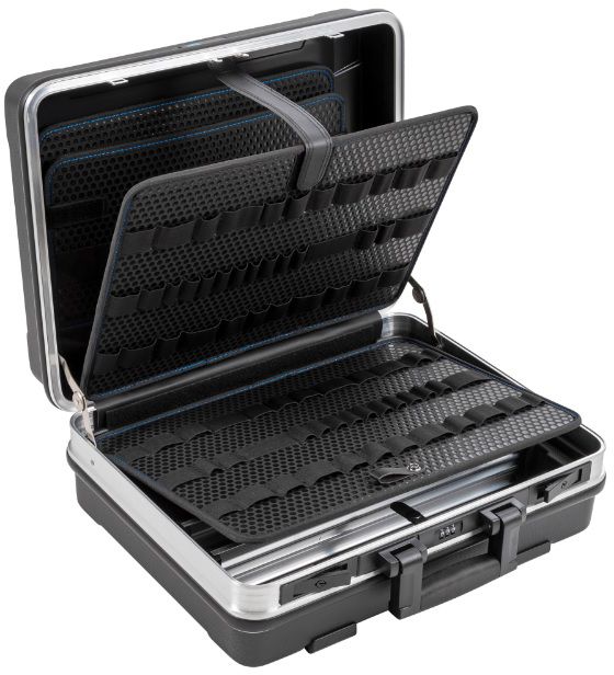 B&W Werkzeugkoffer schwarz 37-tlg., 495x415x195mm, 120.02/P - Werkzeugkoffer,Sortimentskoffer,Behälter