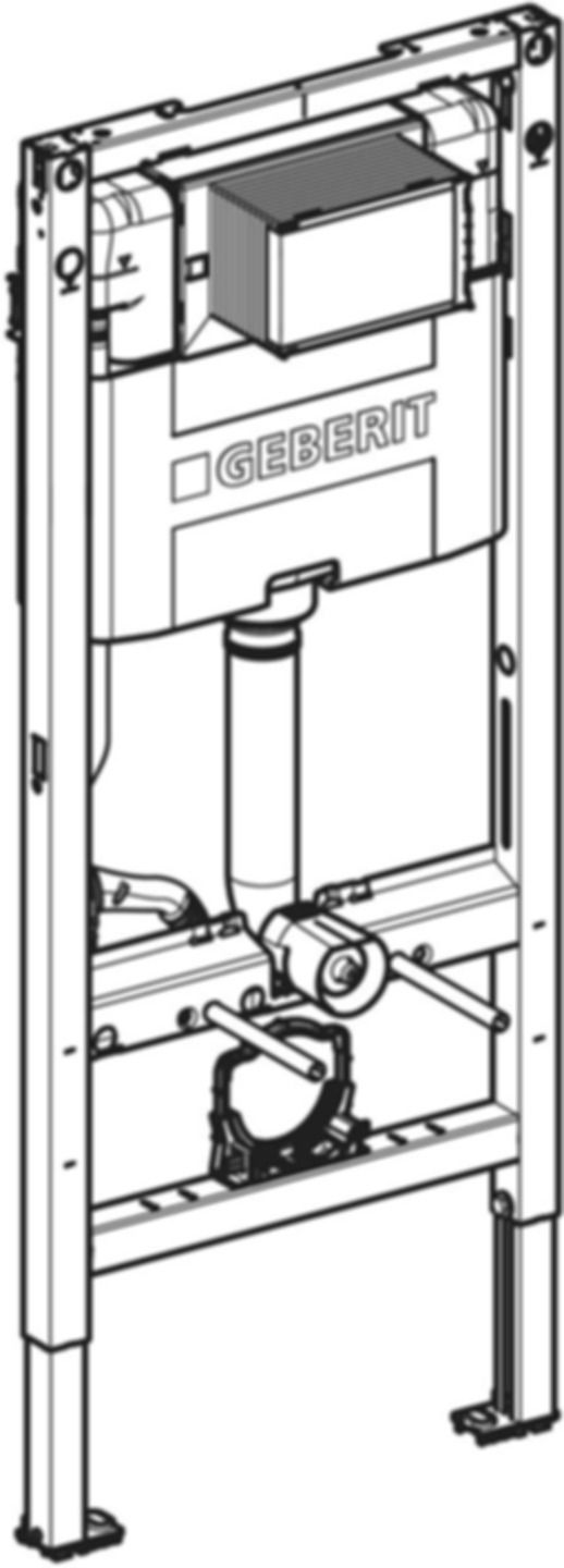 Wand-WC-Element Omega 111.062.00.2 Typ 112 Betätigung von vorne - Geberit-Duofix