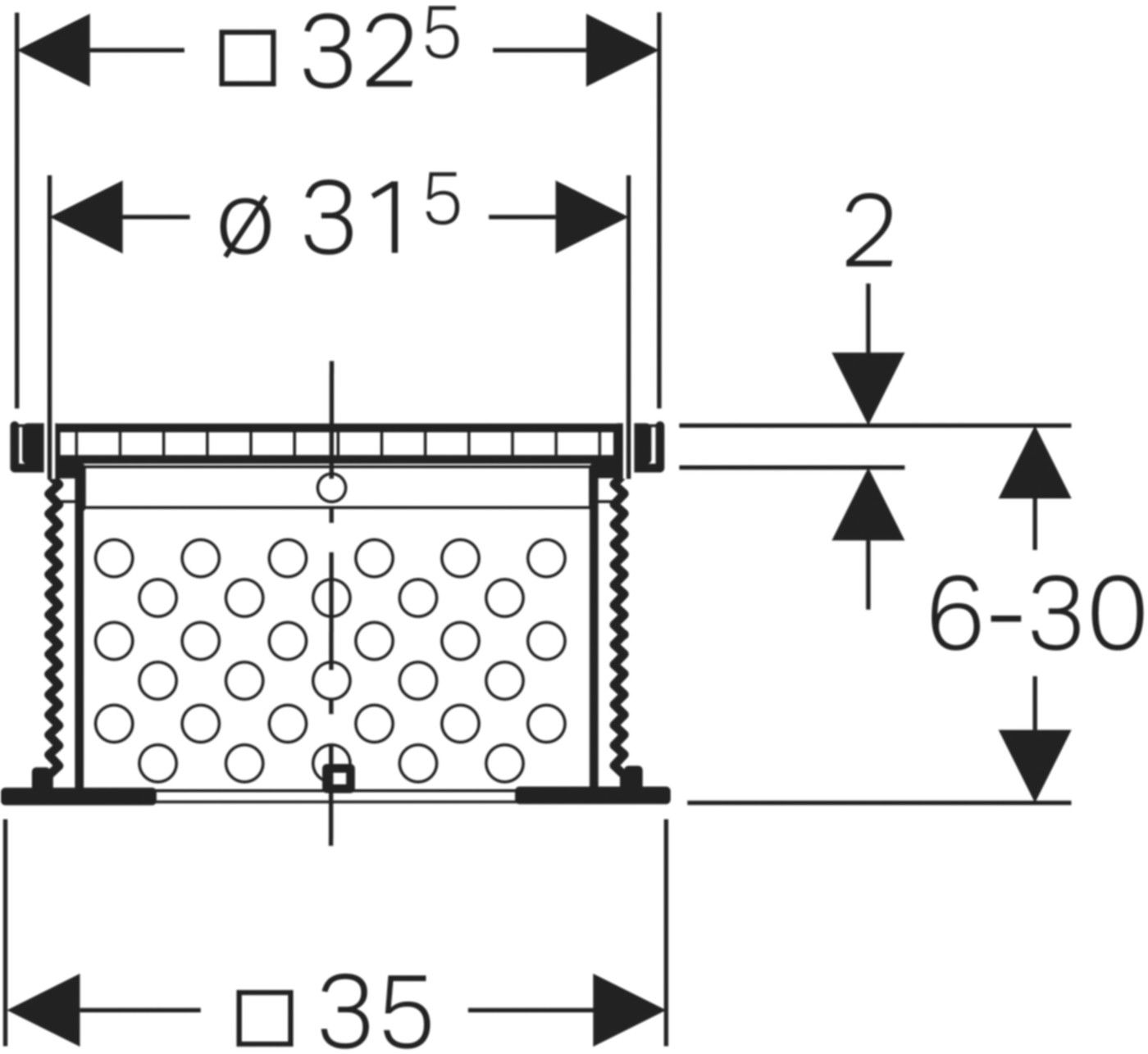 Pluvia Zusatzset begehbar 359.635.00.1 - Geberit-Dachentwässerung