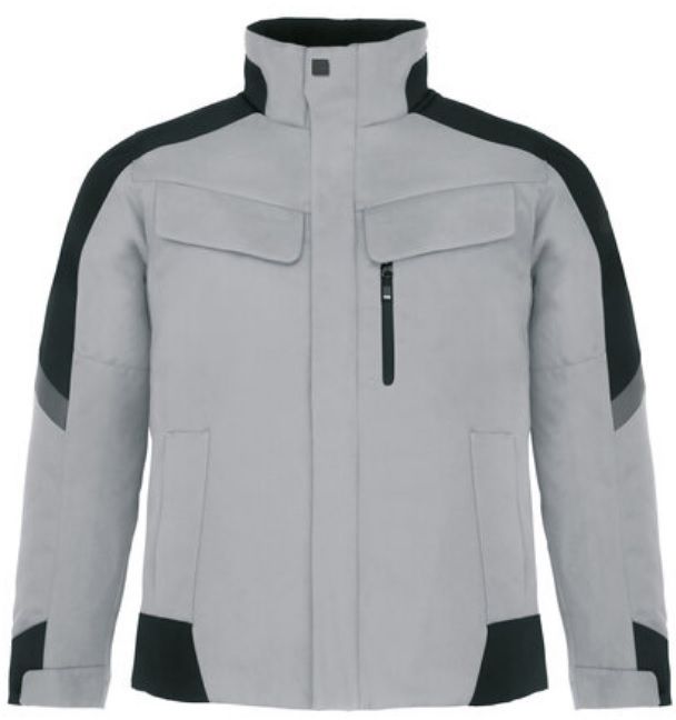 FHB LARS Arbeitsjacke grau-schwarz Gr. 4XL - Textilien