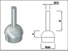 Steckkonsole zum Anschweissen rund Rk Pfos 42.4mm,TH50mm,geschl,1.4301 - INOXTECH-Handlauf-/Geländer-System