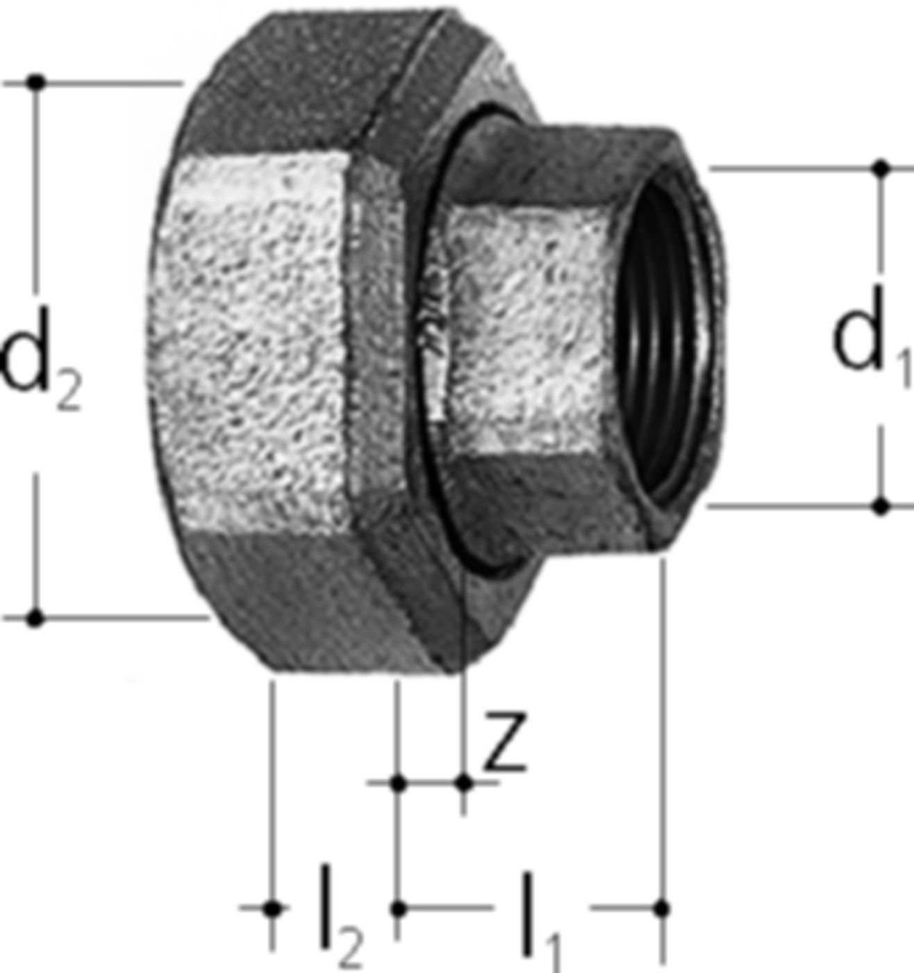 Eisenrohrverschraubungen +GF+ JRG