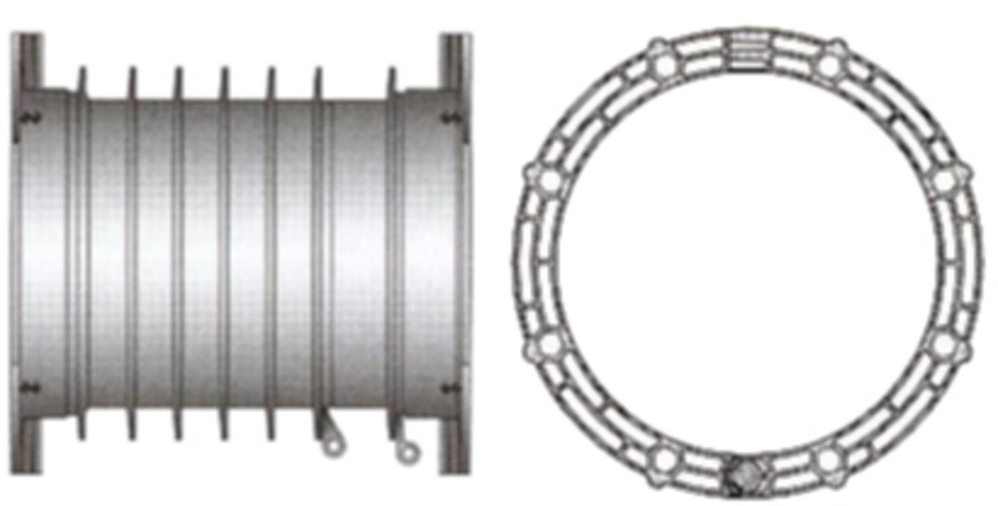 RDS evolution kompl. L=300mm Nr.1044 DN 200 für Rohre 160mm - RDS-Mauerdurchführung