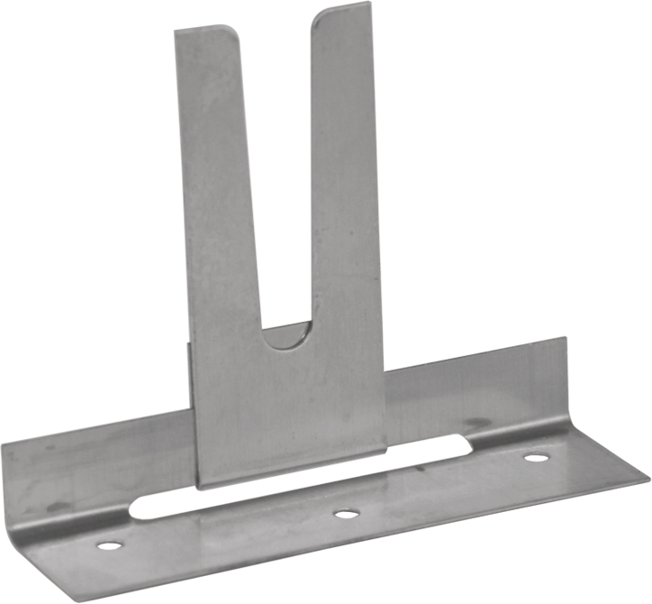 Schiebehaften m/Hosenh. Inox Nr.1 725 für Stehfalz-Blechdächer 2-teilig - Haften für Blechdach