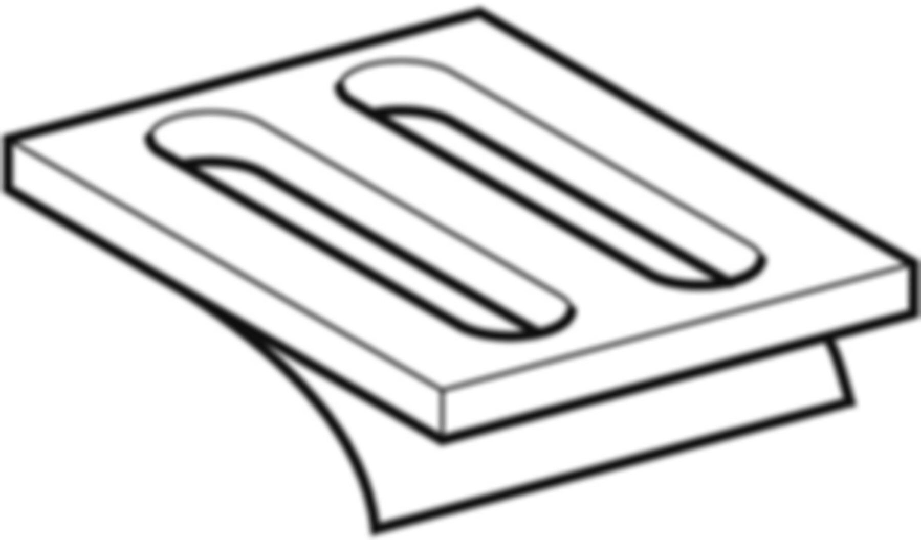 Dämmunterlage 7 x 5cm 461.014.00.1 - Geberit-Duofix