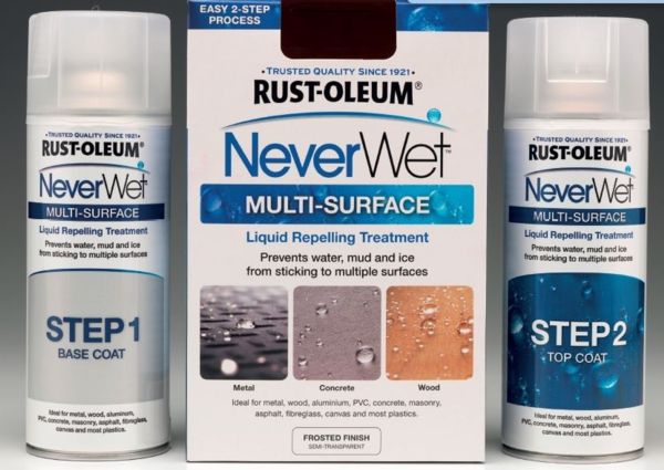 RUST-OLEUM NeverWet Spray 400ml, milchig - Schmieren