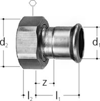 Verschraubungen +GF+ JRG Mapress BR1
