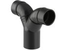 Hosen-T 180° mit Sifonanschlussmuffen d 56/46mm 363.463.16.1 - Geberit-PE-Formstücke