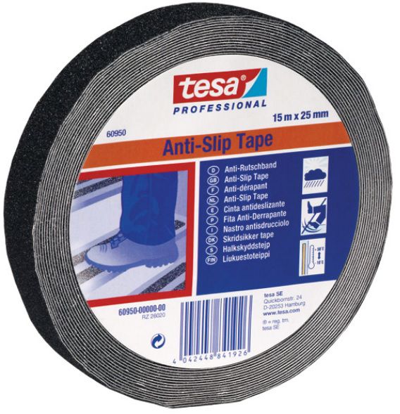 Anti-Rutschband-Klebeband 15:50mm schwarz - Kleben