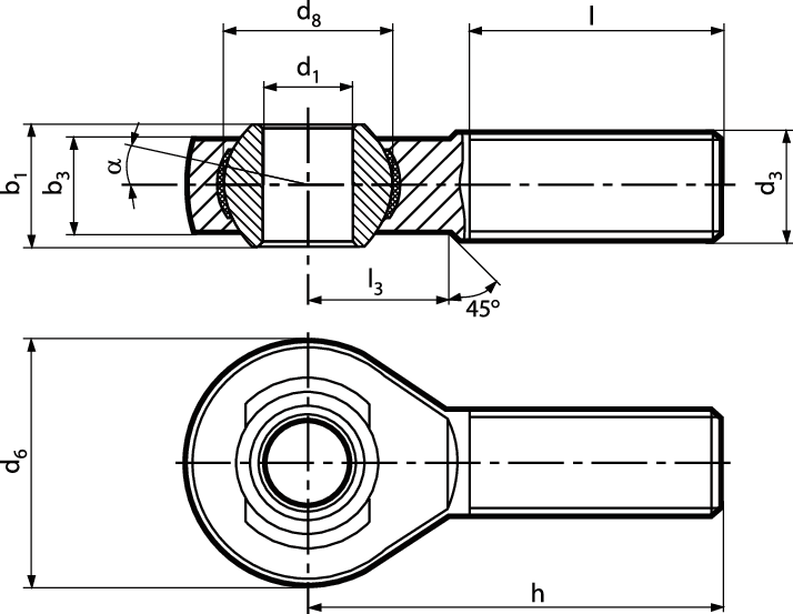 Durbal BEM Rechtsgewinde vzb BN34 6 - Bossard Schrauben